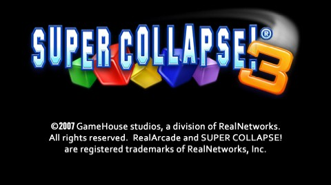 Super Collapse! 3 title screen for PSP